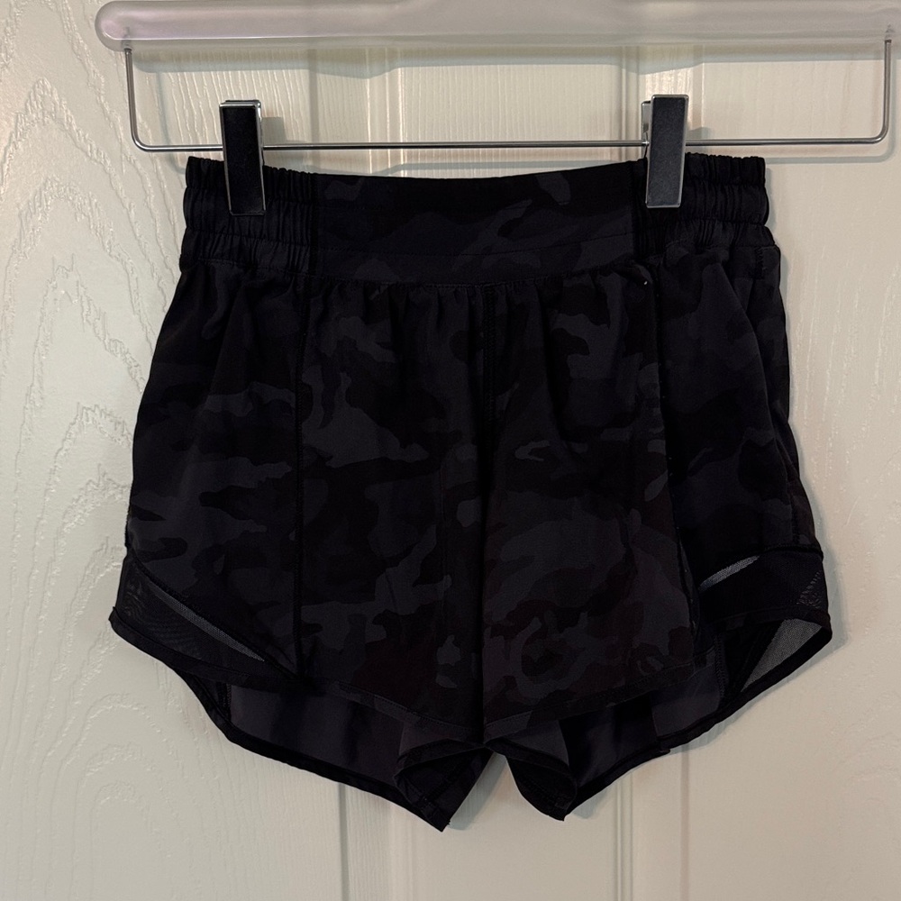 lululemon athletica Black Camouflage Athletic Shorts